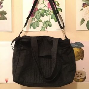 Large Black Water-resistant Tote w/ pockets (EUC)